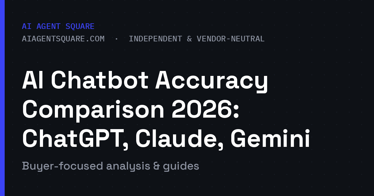 AI Chatbot Accuracy Comparison 2026: ChatGPT, Claude, Gemini