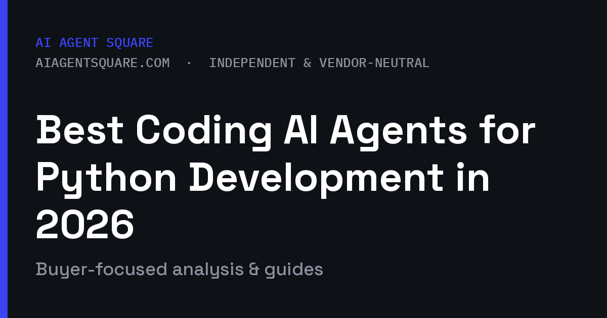 Best Coding AI Agents for Python Development in 2026