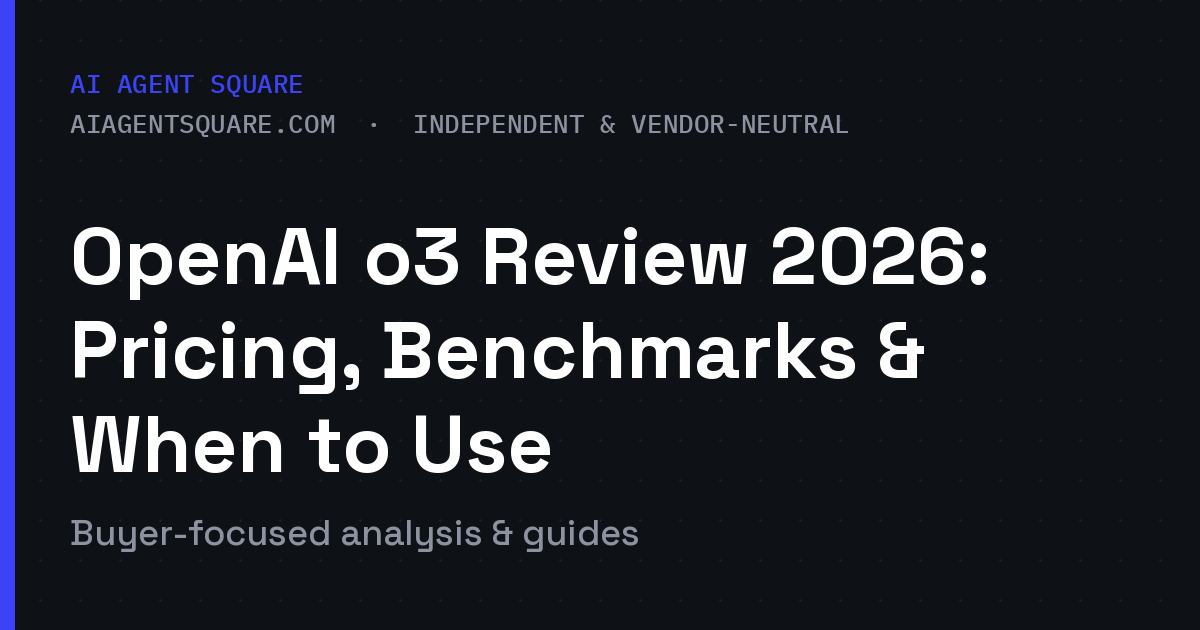OpenAI o3 Review 2026: Pricing, Benchmarks & When to Use
